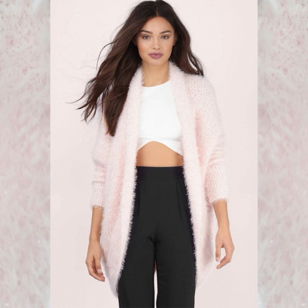 Tobi Keeping Warm Blush Cardigan